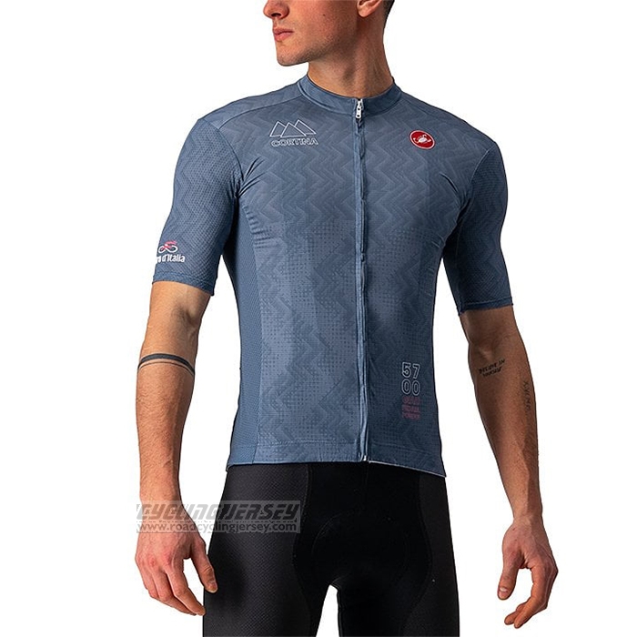 2021 Cycling Jersey Giro D'italy Gray Short Sleeve and Bib Short